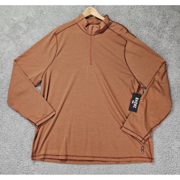RHONE Other - Rhone Glacier 1/4 Zip Pullover Brandy Red Mesh Long Sleeve XXL NWT $118